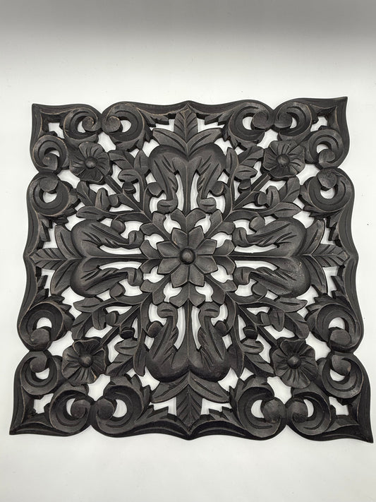 Carved Wood Wall Decor