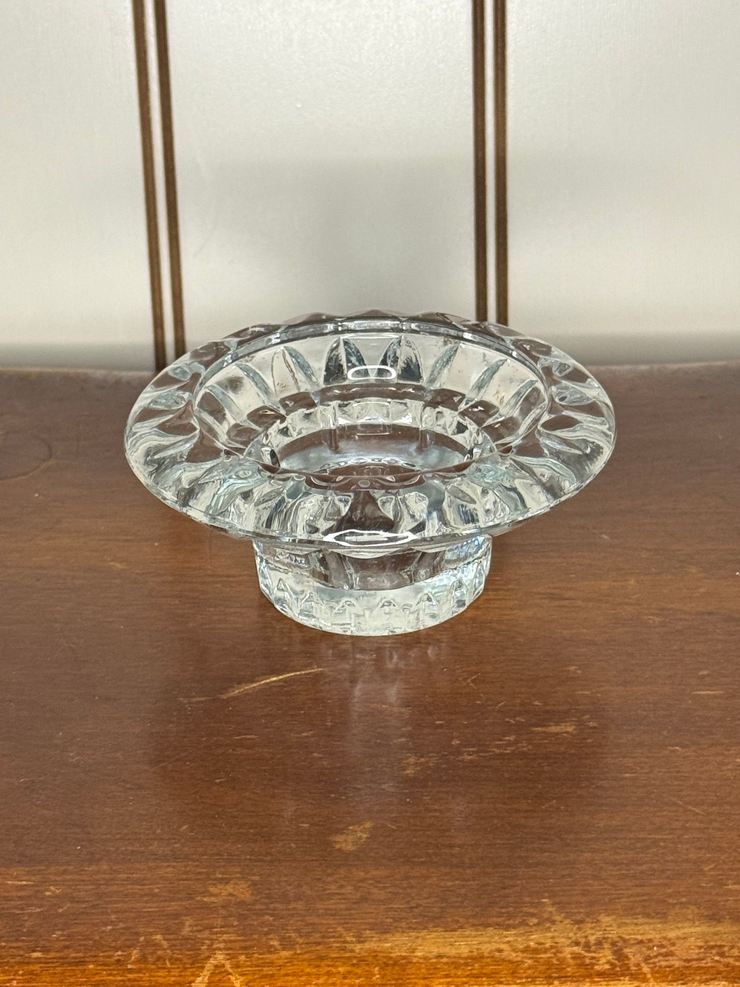 Glass Taper Candle Holders (two available)