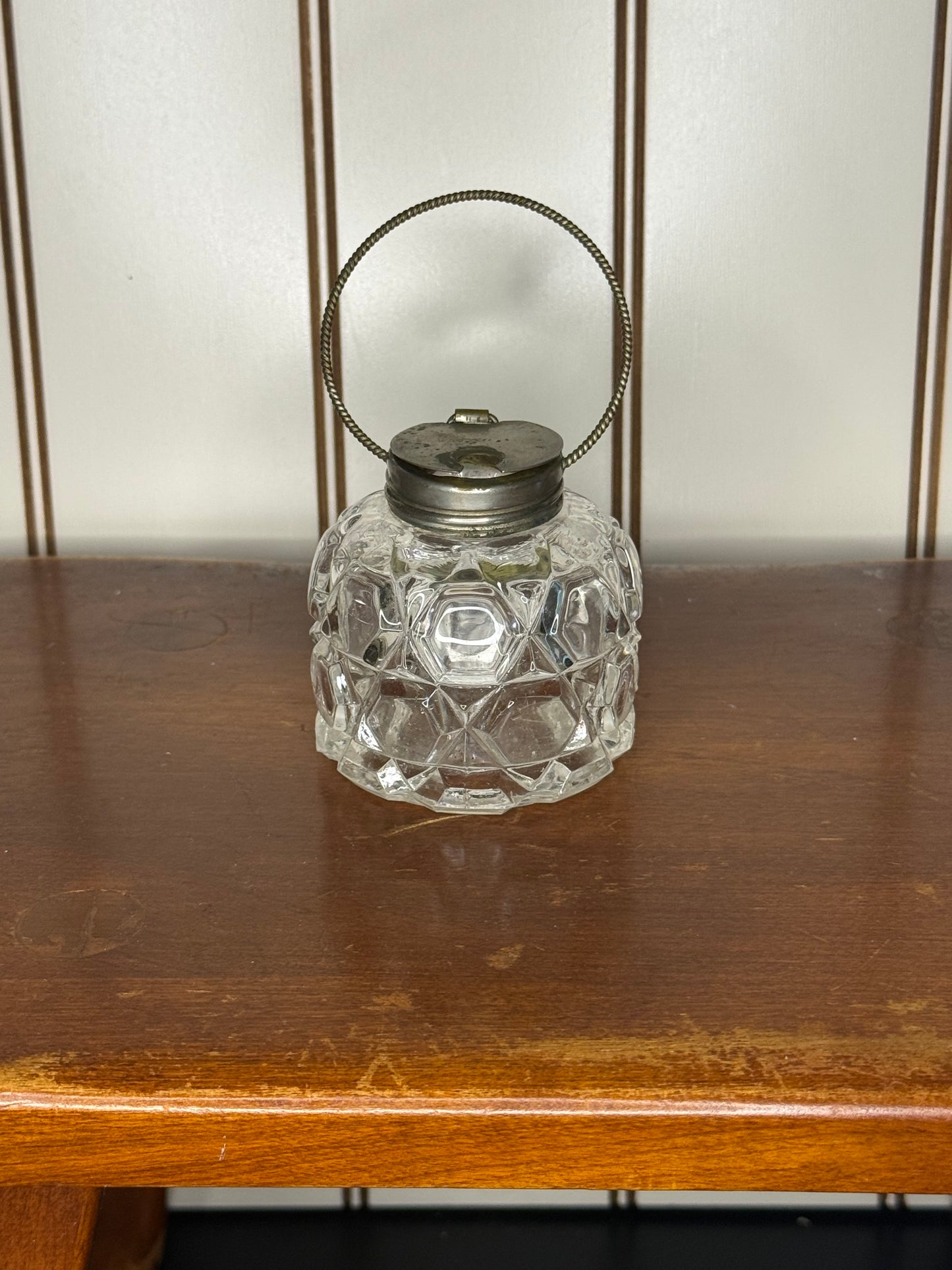Vintage Glass Inkwell
