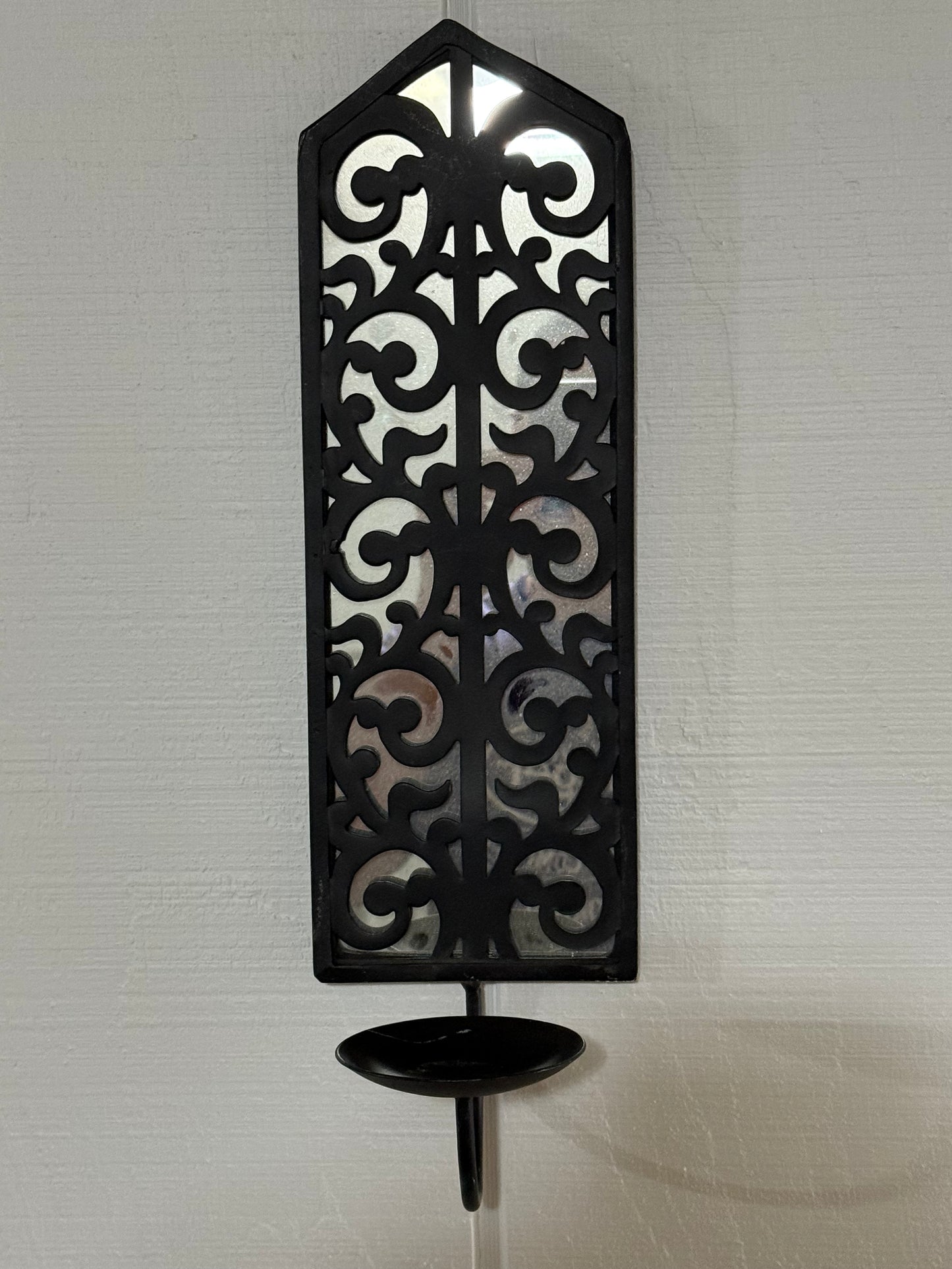 Mirrored Candle Sconce