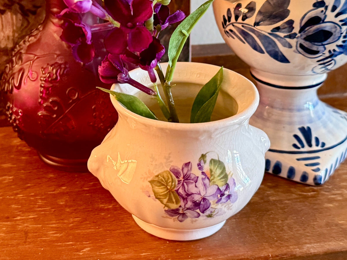 Vintage Violet Sugar Bowl