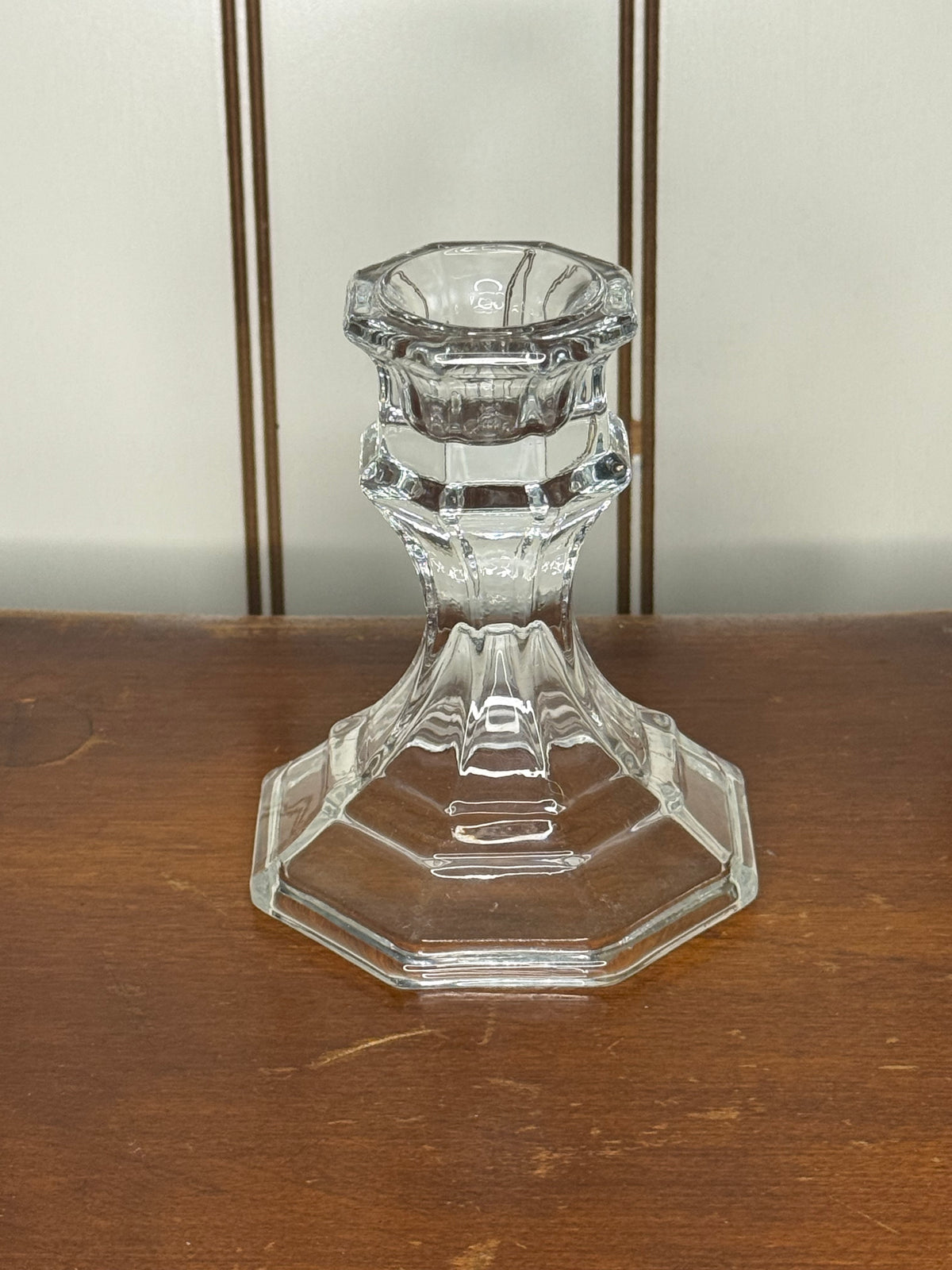 Vintage Glass Candle Holder
