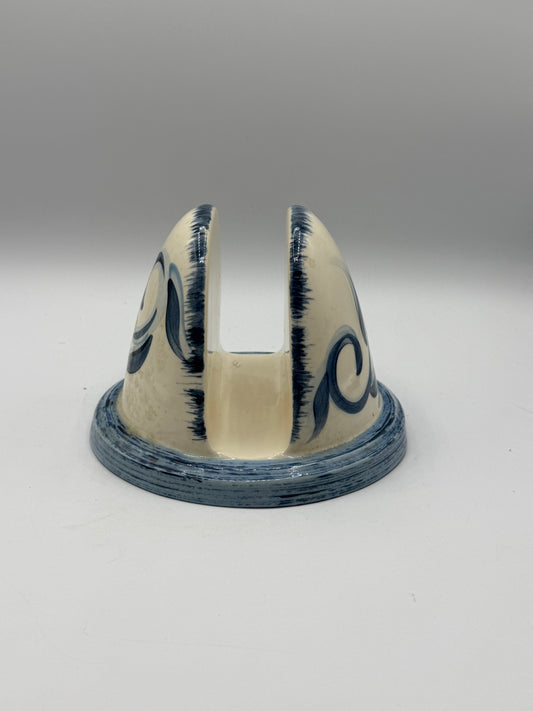 Hand Painted Ceramic Napkin Holder
