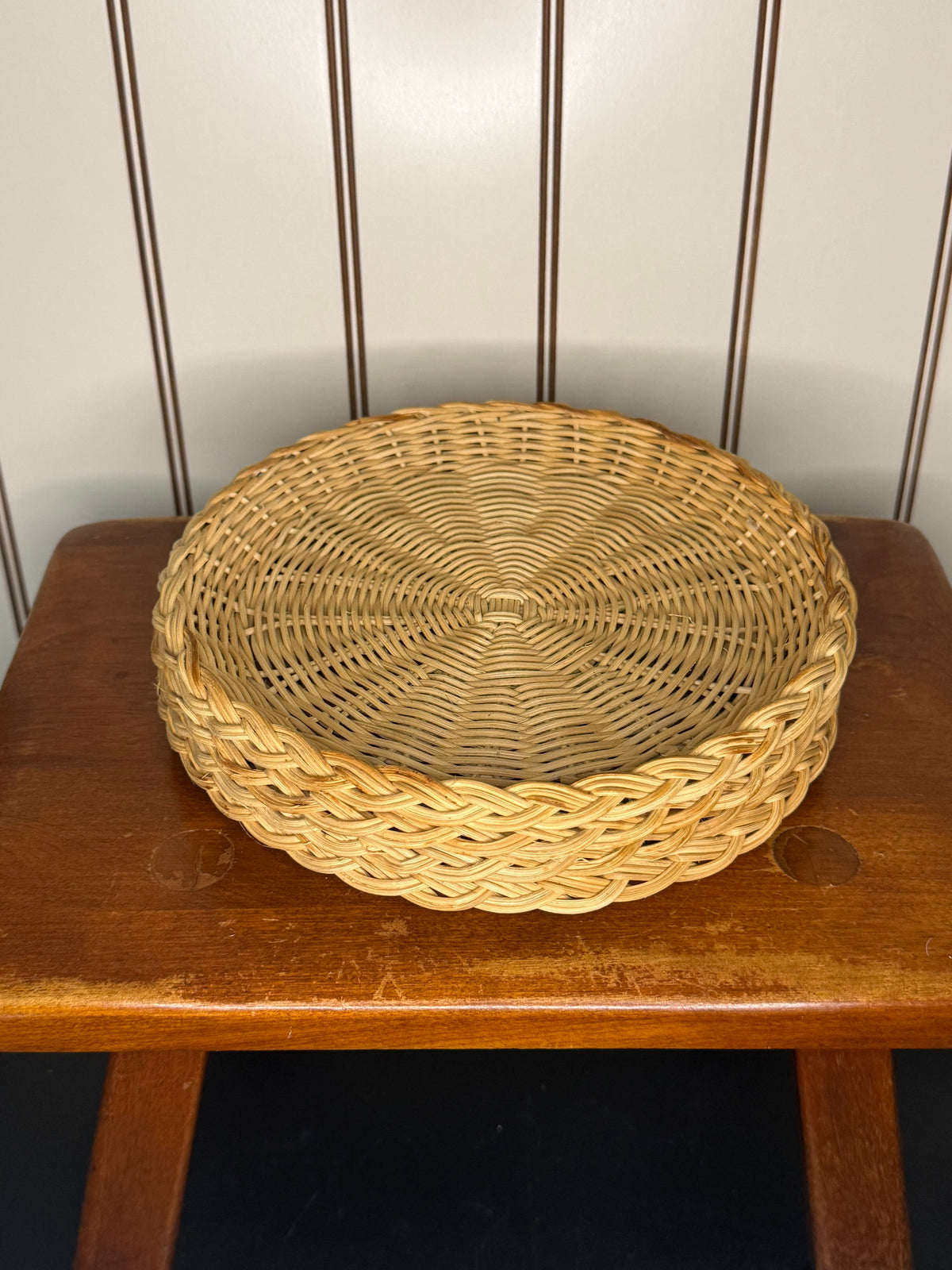 Wicker Paper Plate Holder (Set of 4