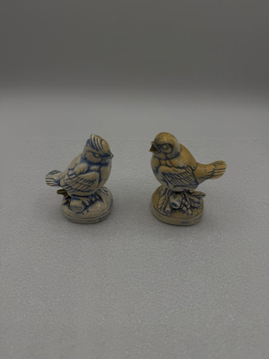Vintage Set of Two Ceramic Birds