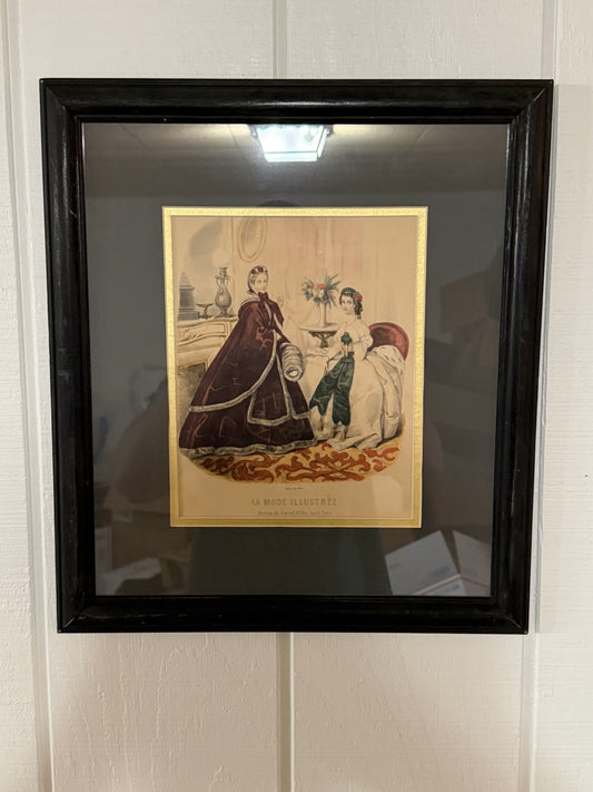 Vintage French Fashion Print