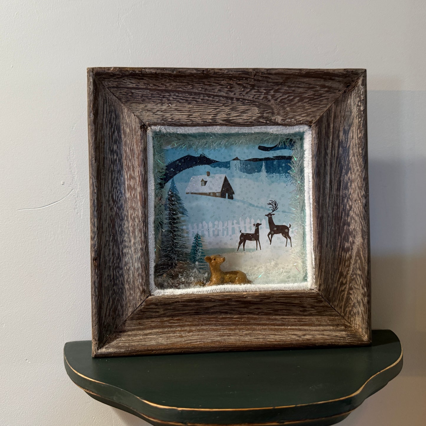 Snowy Scene Shadow Box