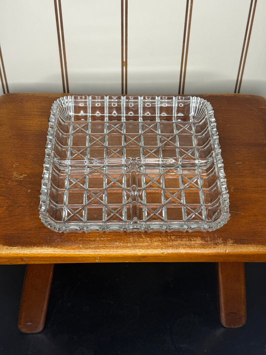 Vintage Hazel Atlas Divided Relish Dish