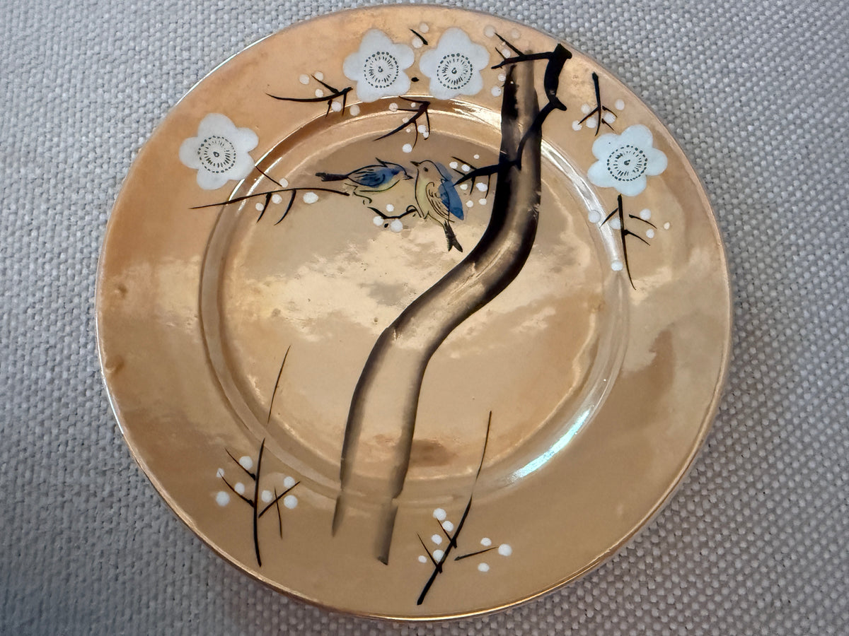 Hand-painted Lusterware Plate