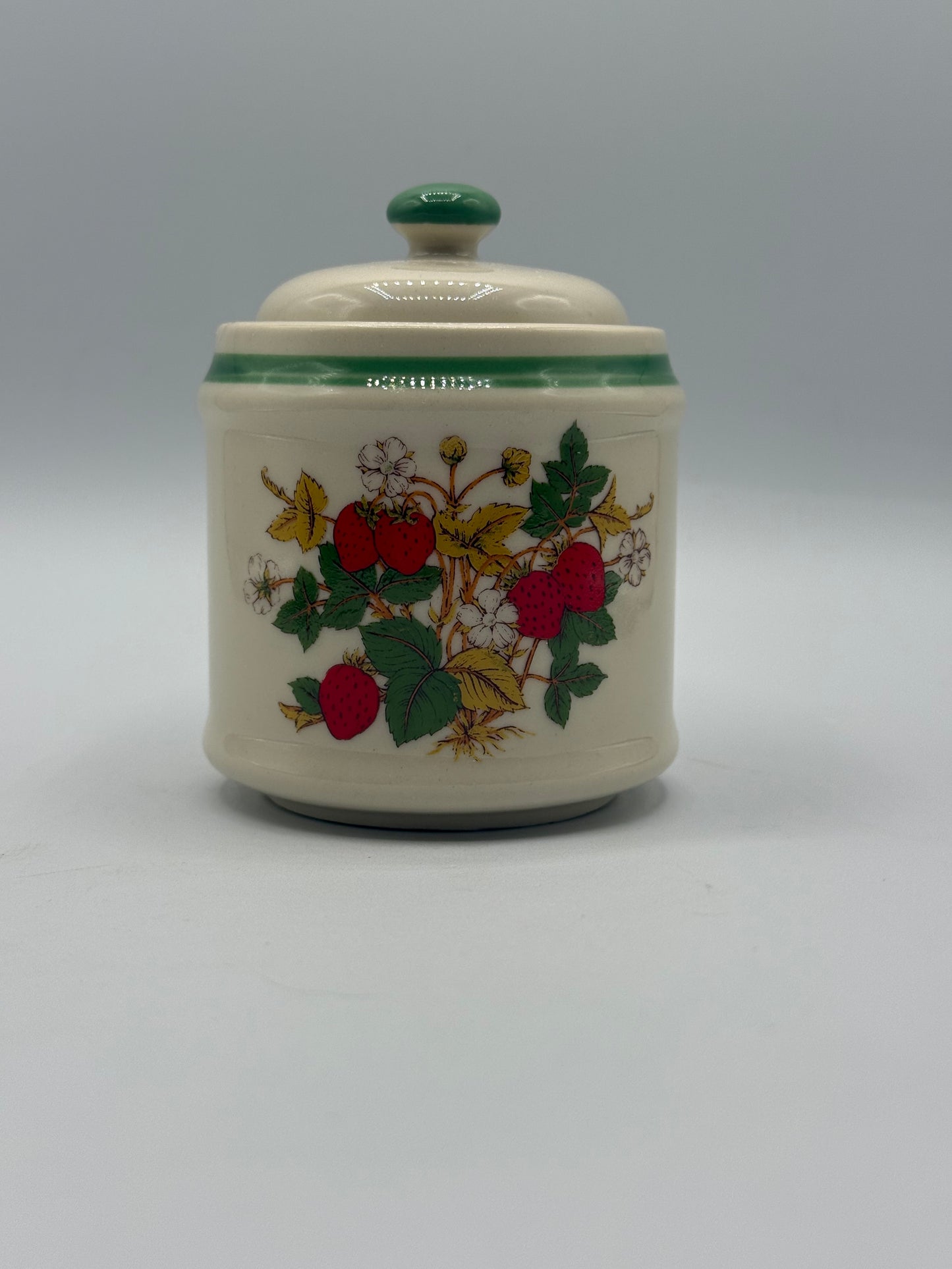 Vintage Strawberry Sugar Bowl (made in Japan)