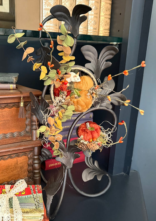 Upcycled Autumn Clock