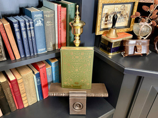 Brass Andiron Book Stand