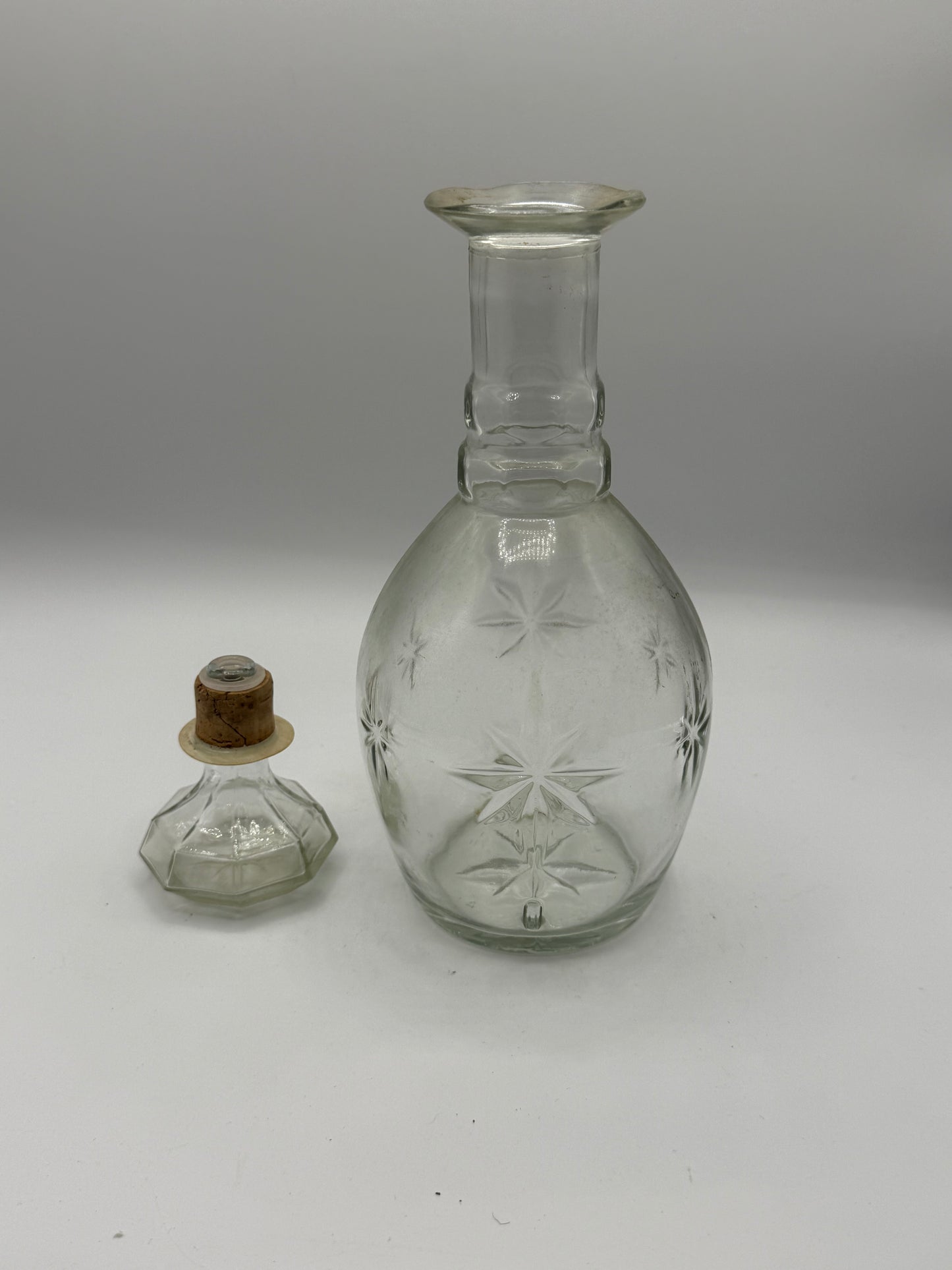 Vintage Etched Glass Decanter