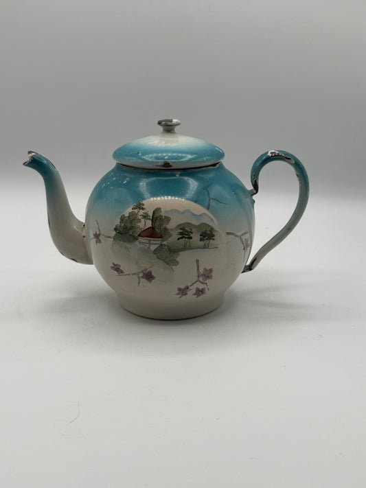 1950’s Hand-painted Japanese Enamelware Teapot
