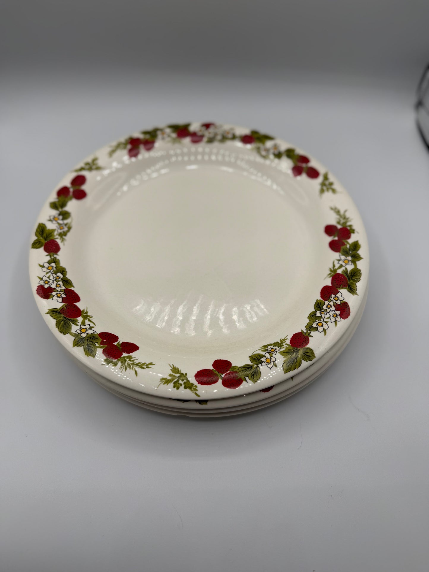 12 Piece Strawberry Plate Set