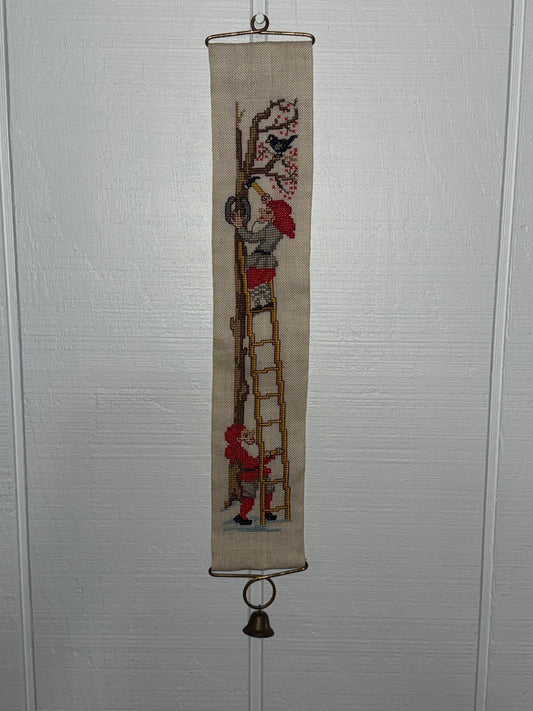 Christmas Needlepoint Bell Pull