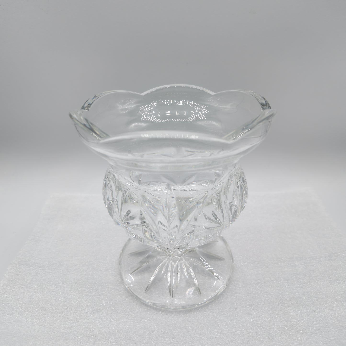 Royal Limited Lead (24%) Crystal Pedestal Tulip Candy Dish
