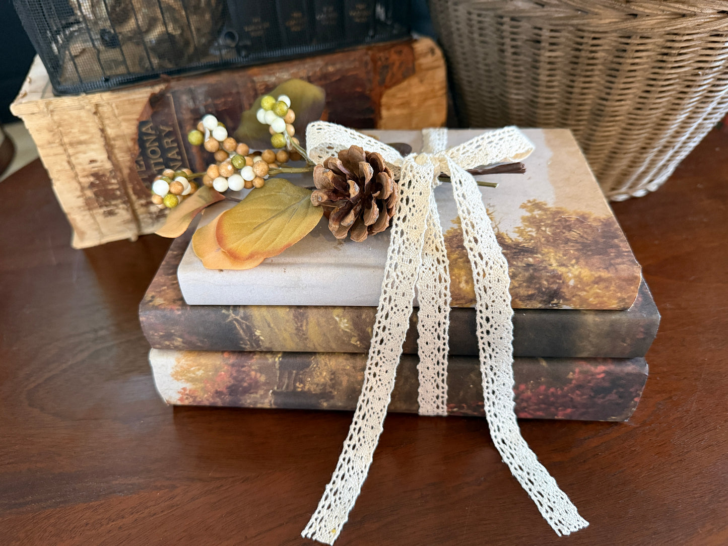Set of 3 Decorative Landscape Books