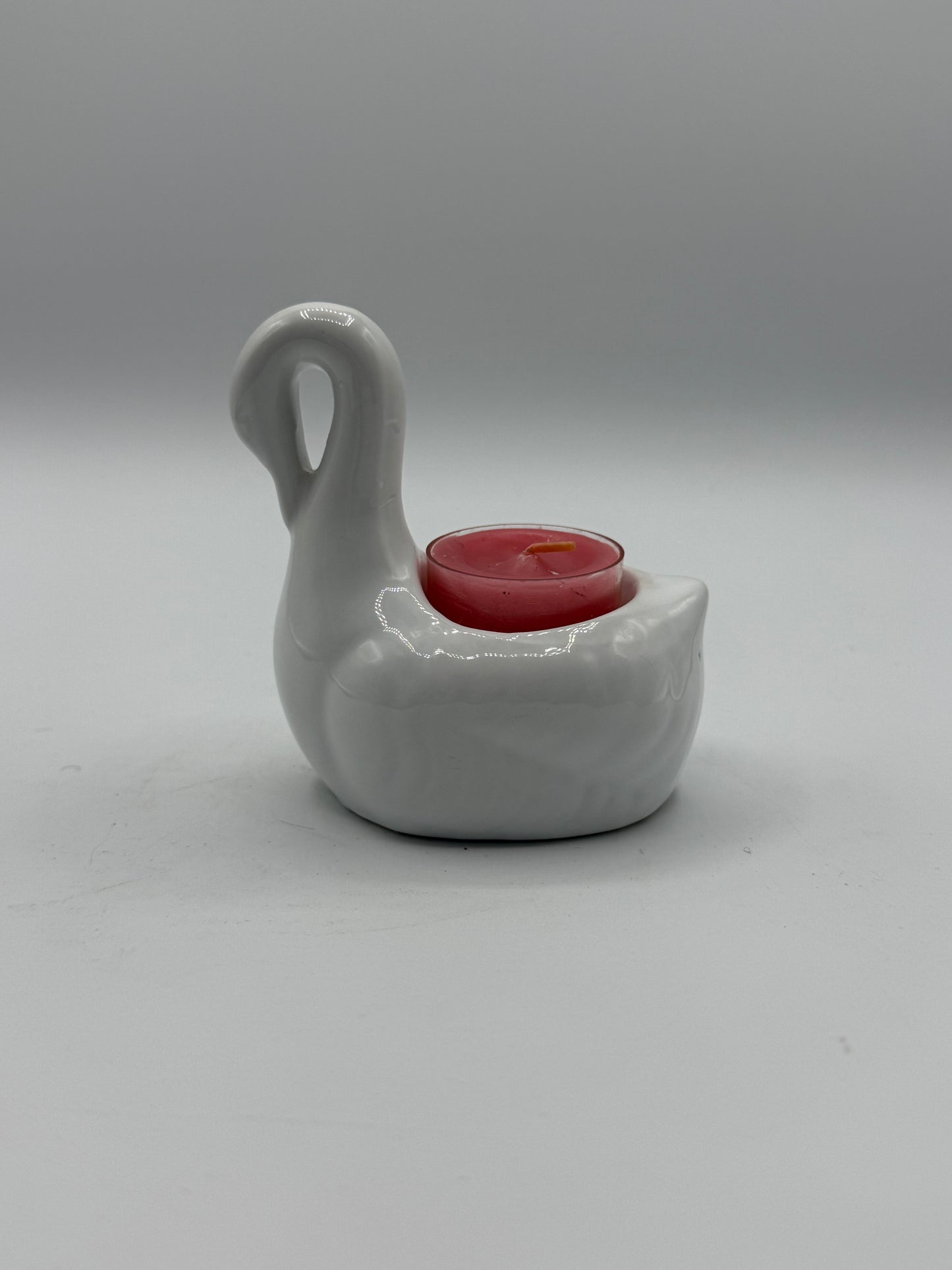 Vintage Swan Votive Candle