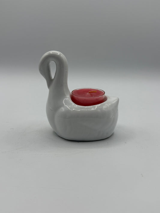 Vintage Swan Votive Candle