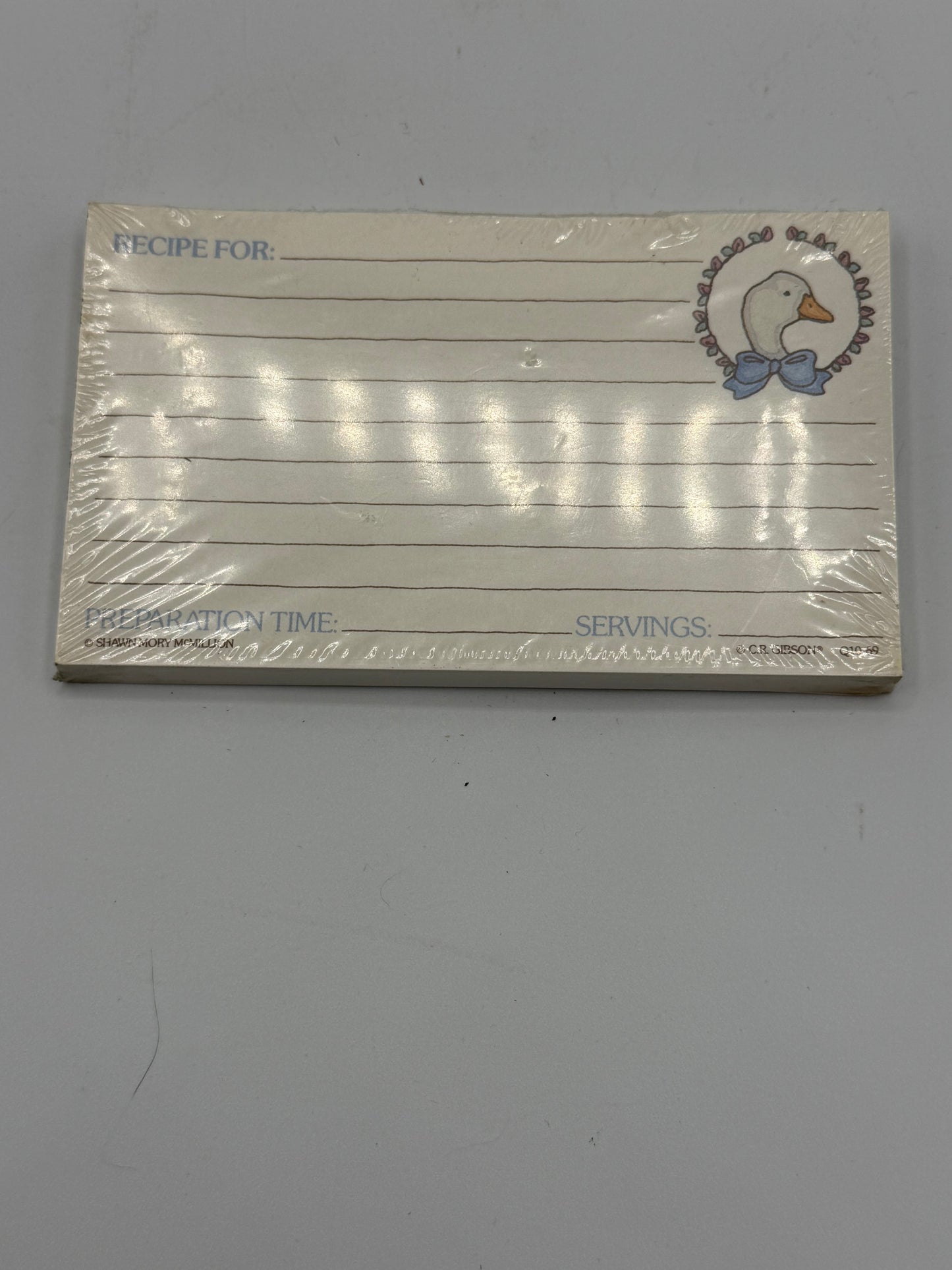 Vintage Goose Unopened Recipe Cards