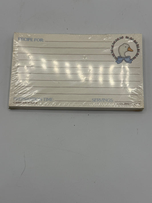 Vintage Goose Unopened Recipe Cards