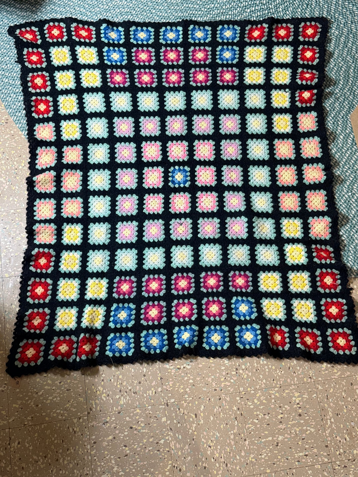 Beautiful Heavy Vintage Afghan
