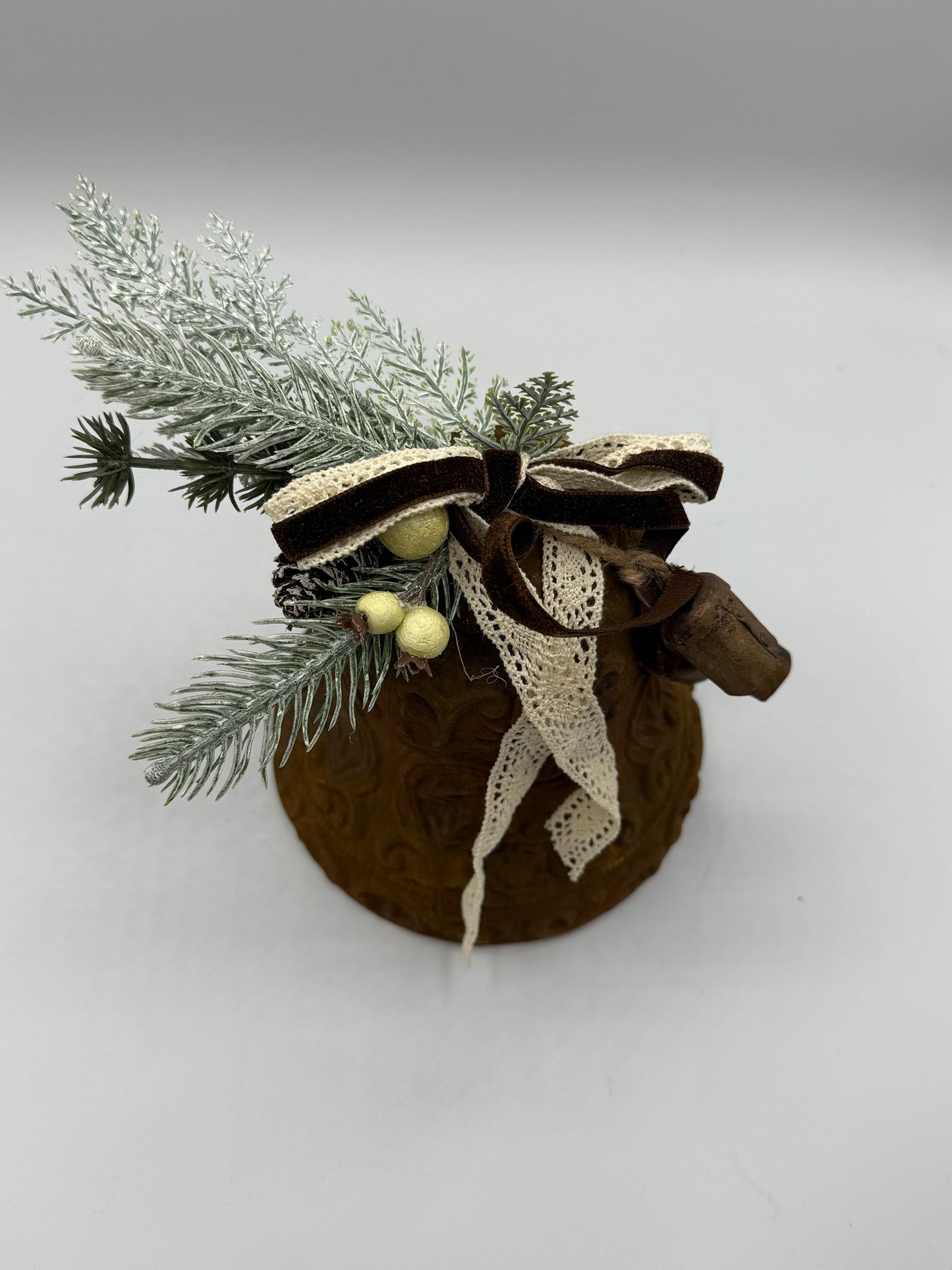 Faux Rusty Christmas Bell