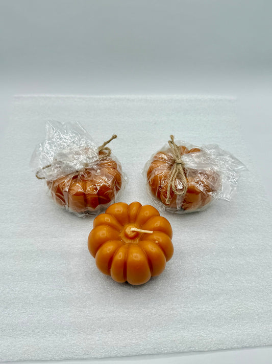 Set a pumpkin candles