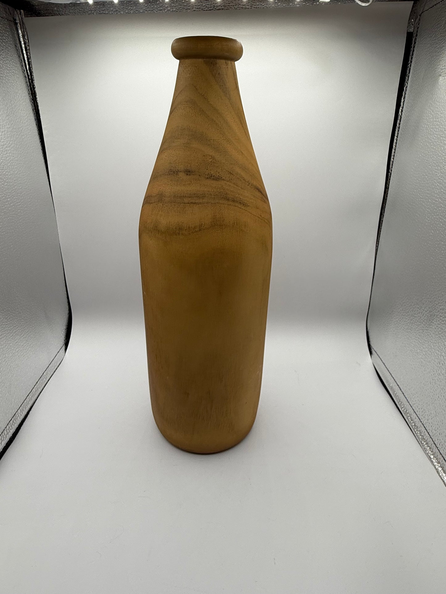 Tall Solid Wood Vase