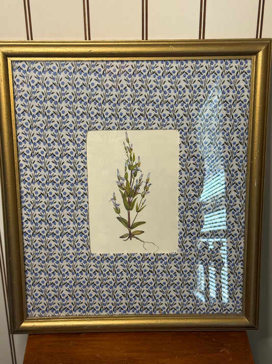 Botanical Print with Fabric Mat