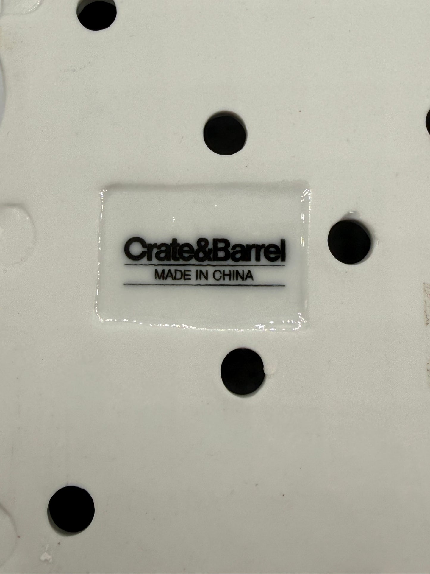 Crate & Barrel Ceramic Berry Basket