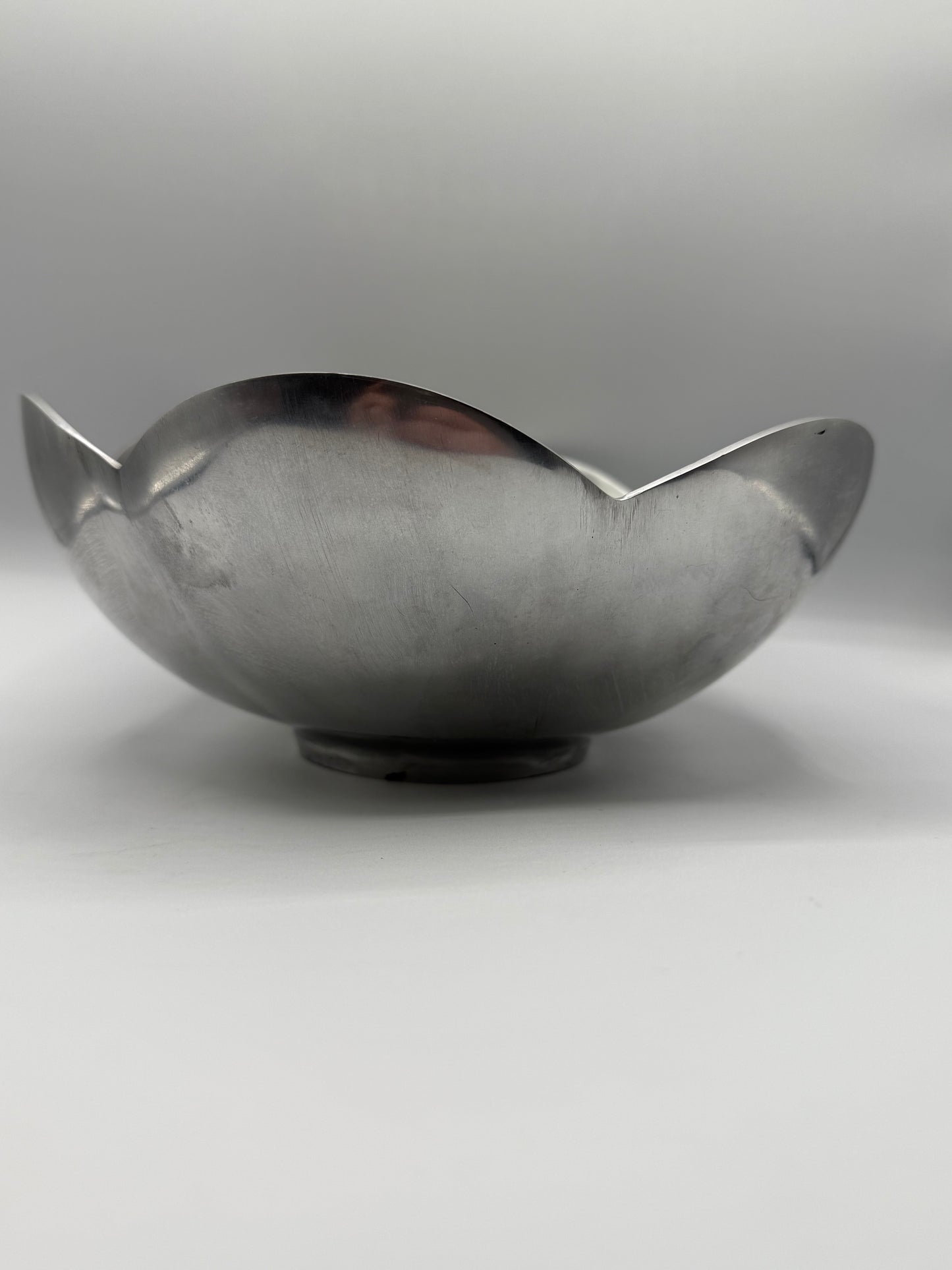 Scalloped Pewter Bowl