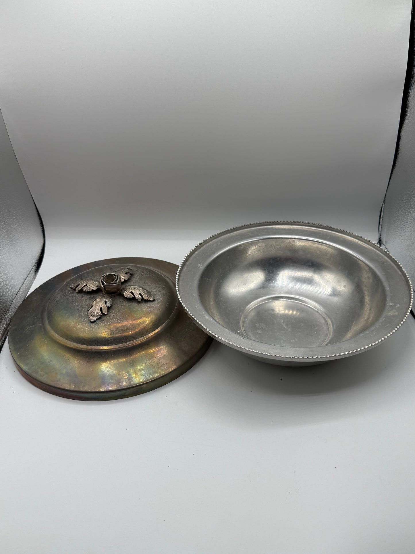 Vintage Van Bergh Silver Plate Company Covered Vegetable Dish