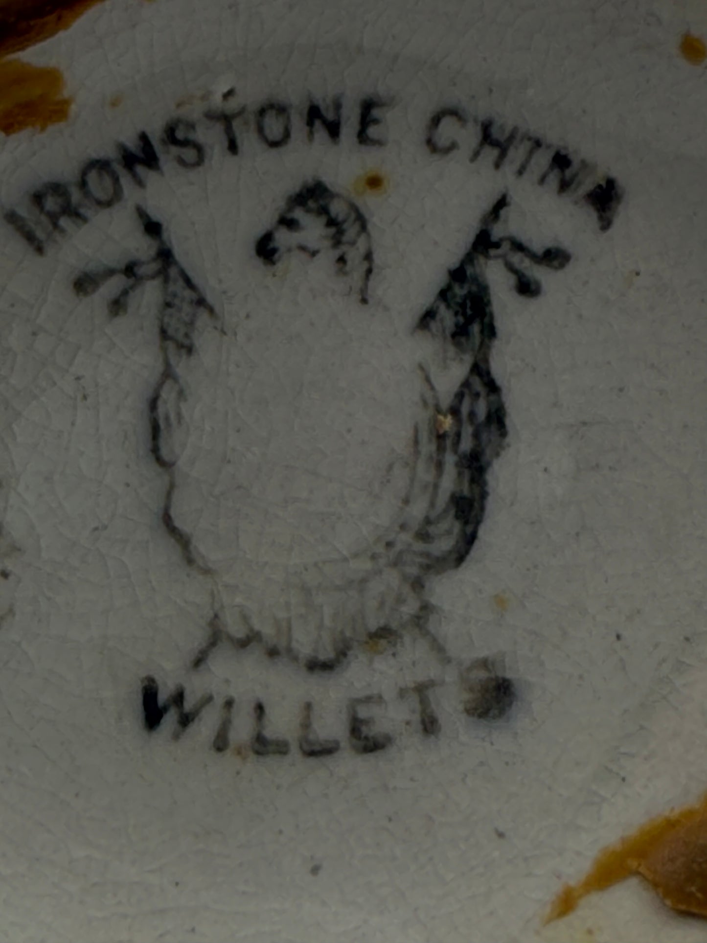 1800’s Willets Ironstone “Moss Rose” Water Pitcher