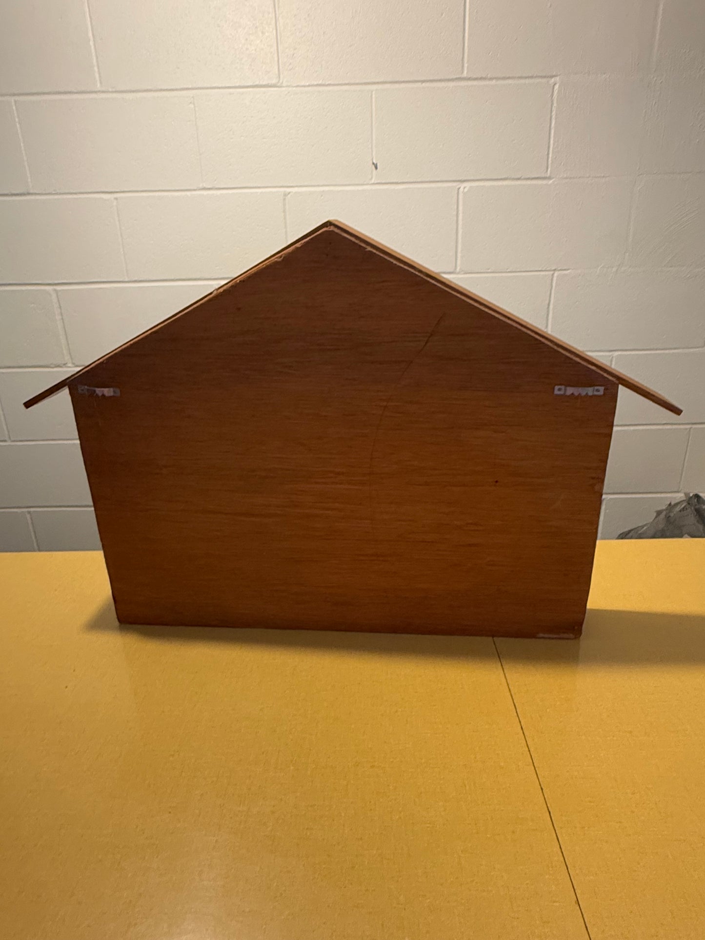 Wood House Shaped Display Shelf