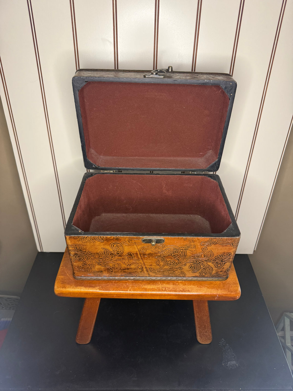 Leather Storage Chest