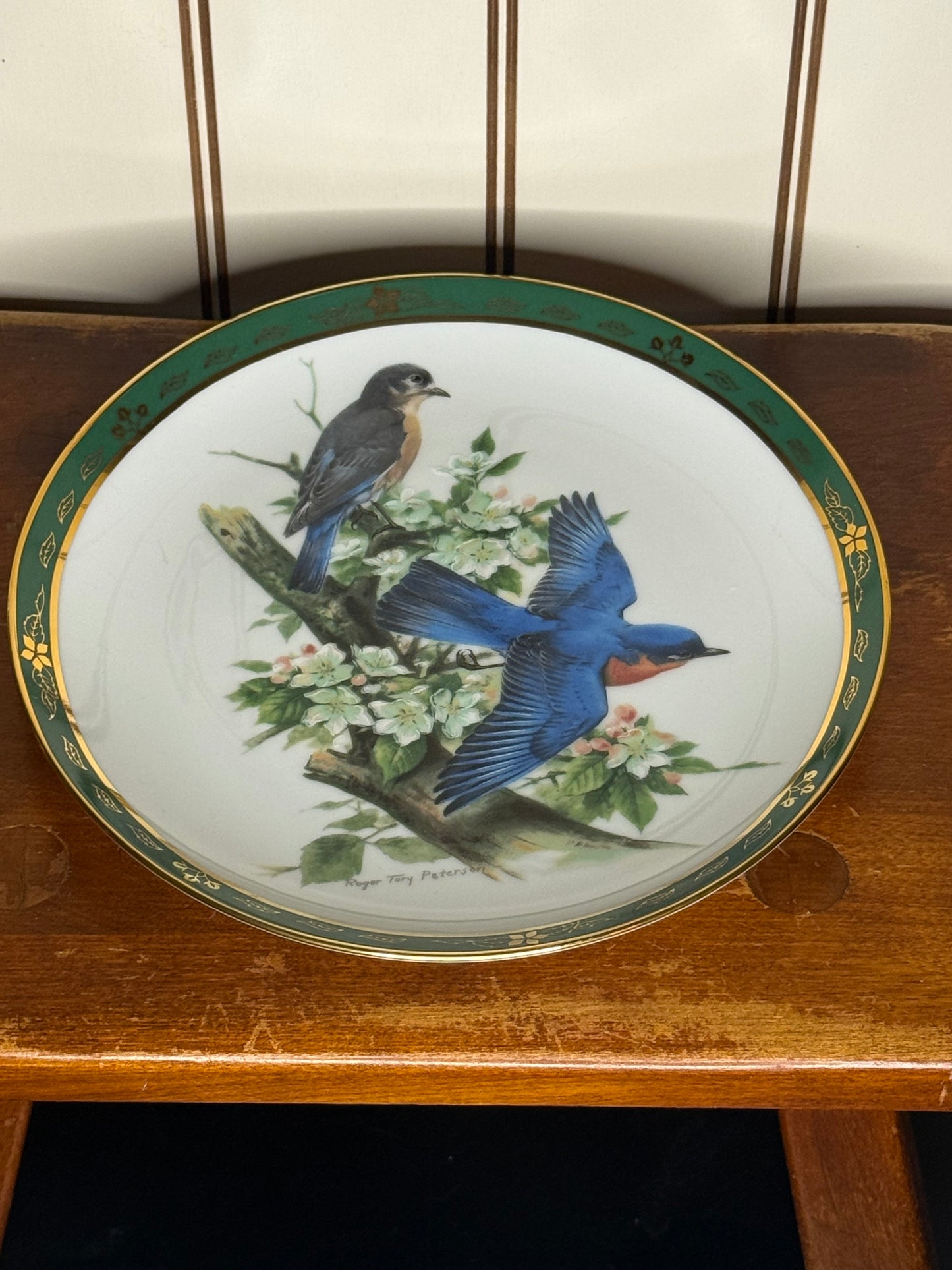 Danbury Mint Bluebirds Decorative Plate