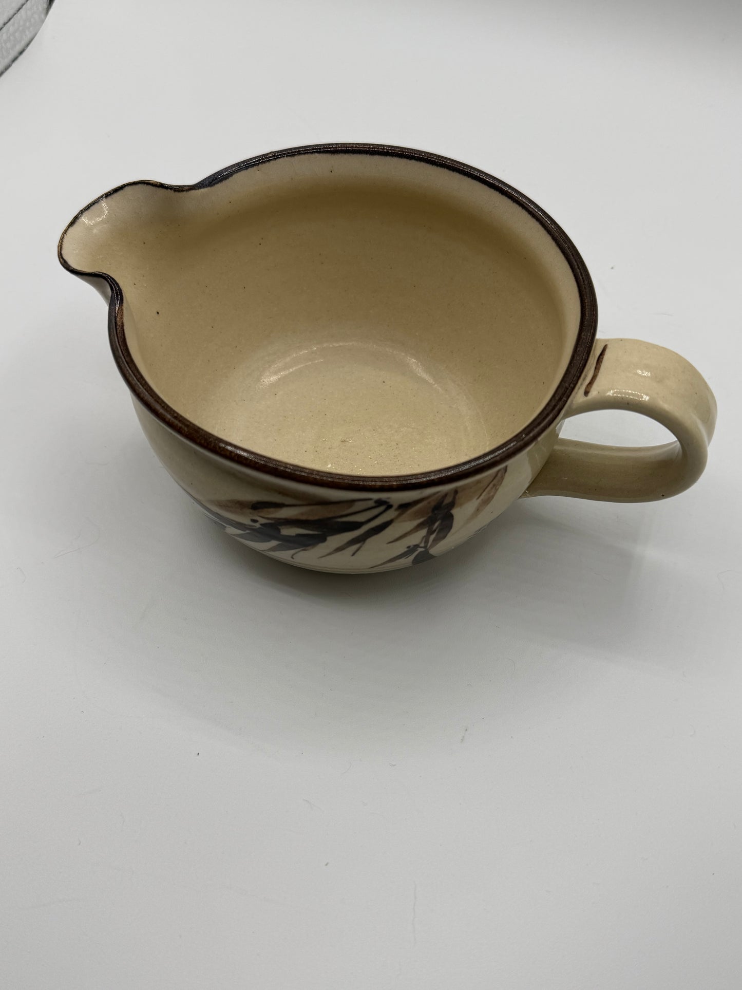 Signed Stoneware Gravy Boat