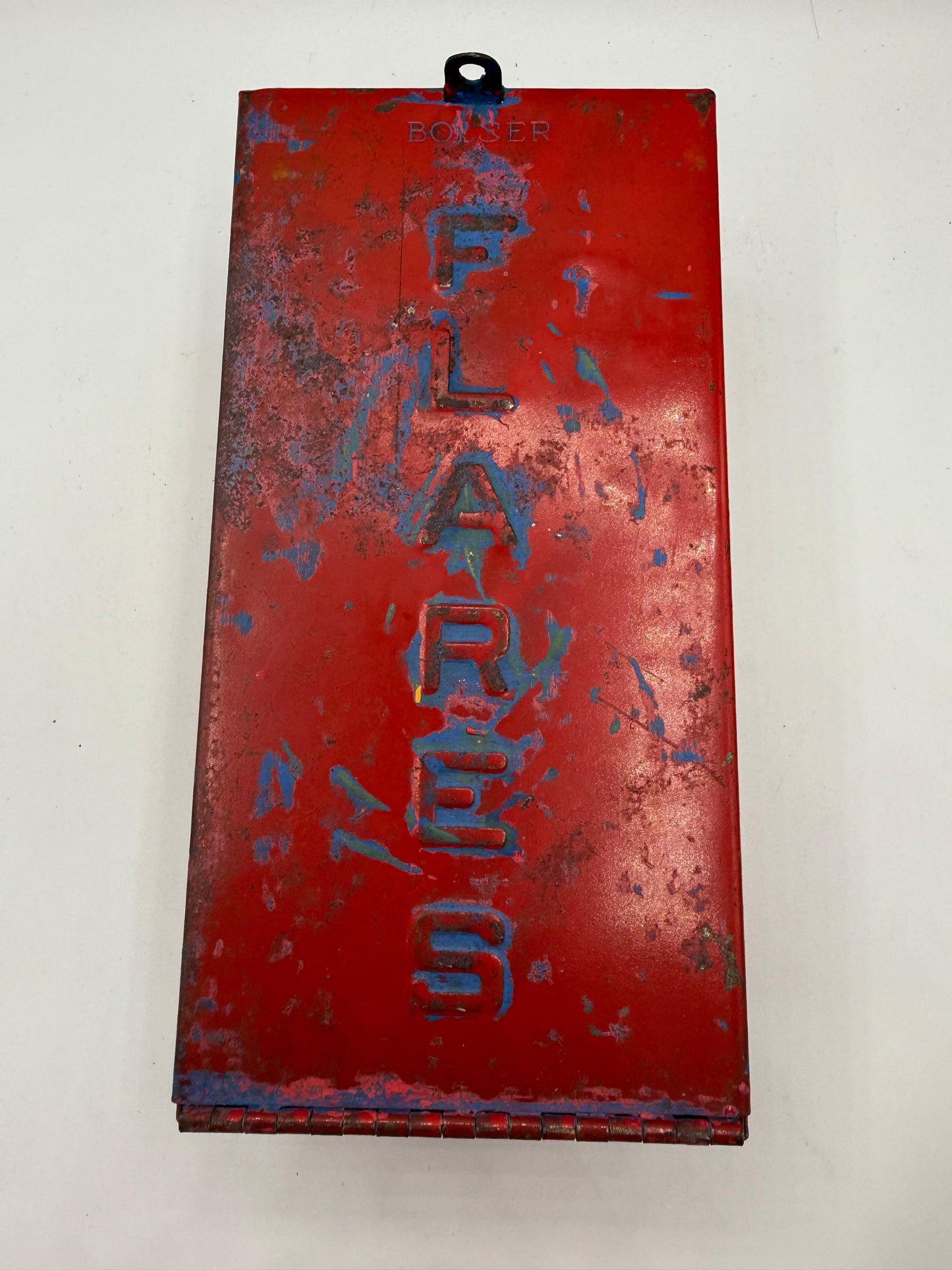 Vintage Bolser 60-F Metal Box for Roadside Flares