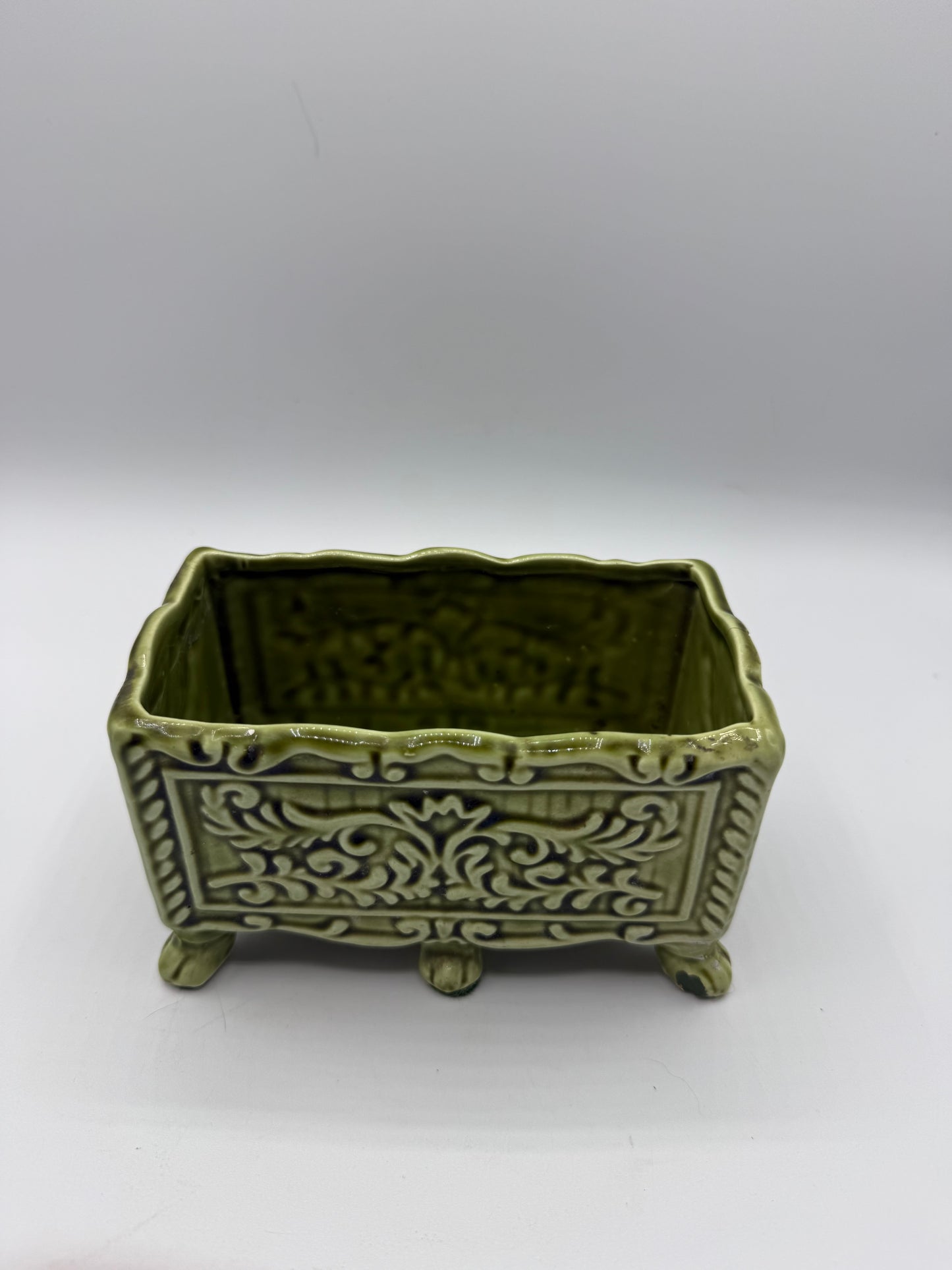 Vintage Ceramic Pedestal Planter