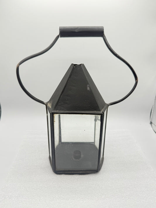 Vintage Black Metal Lantern
