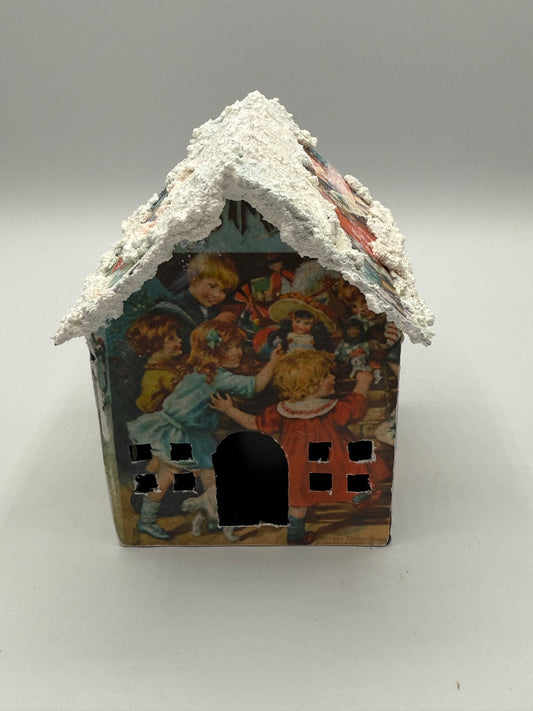 Vintage Christmas Book Illustrations House