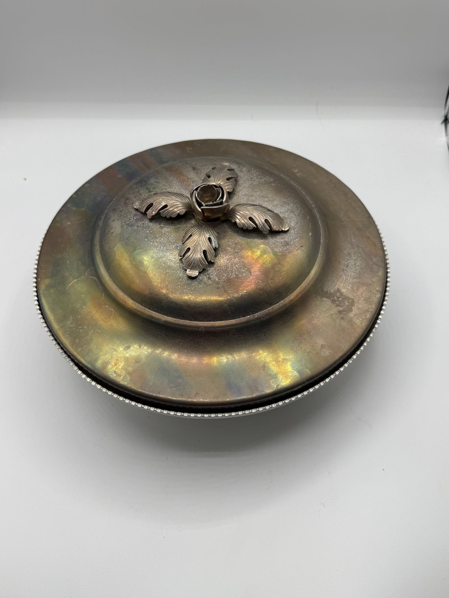 Vintage Van Bergh Silver Plate Company Covered Vegetable Dish