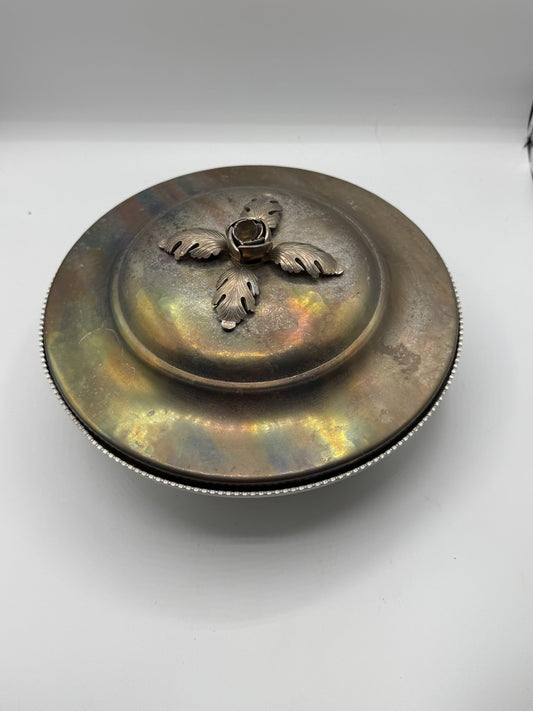 Vintage Van Bergh Silver Plate Company Covered Vegetable Dish