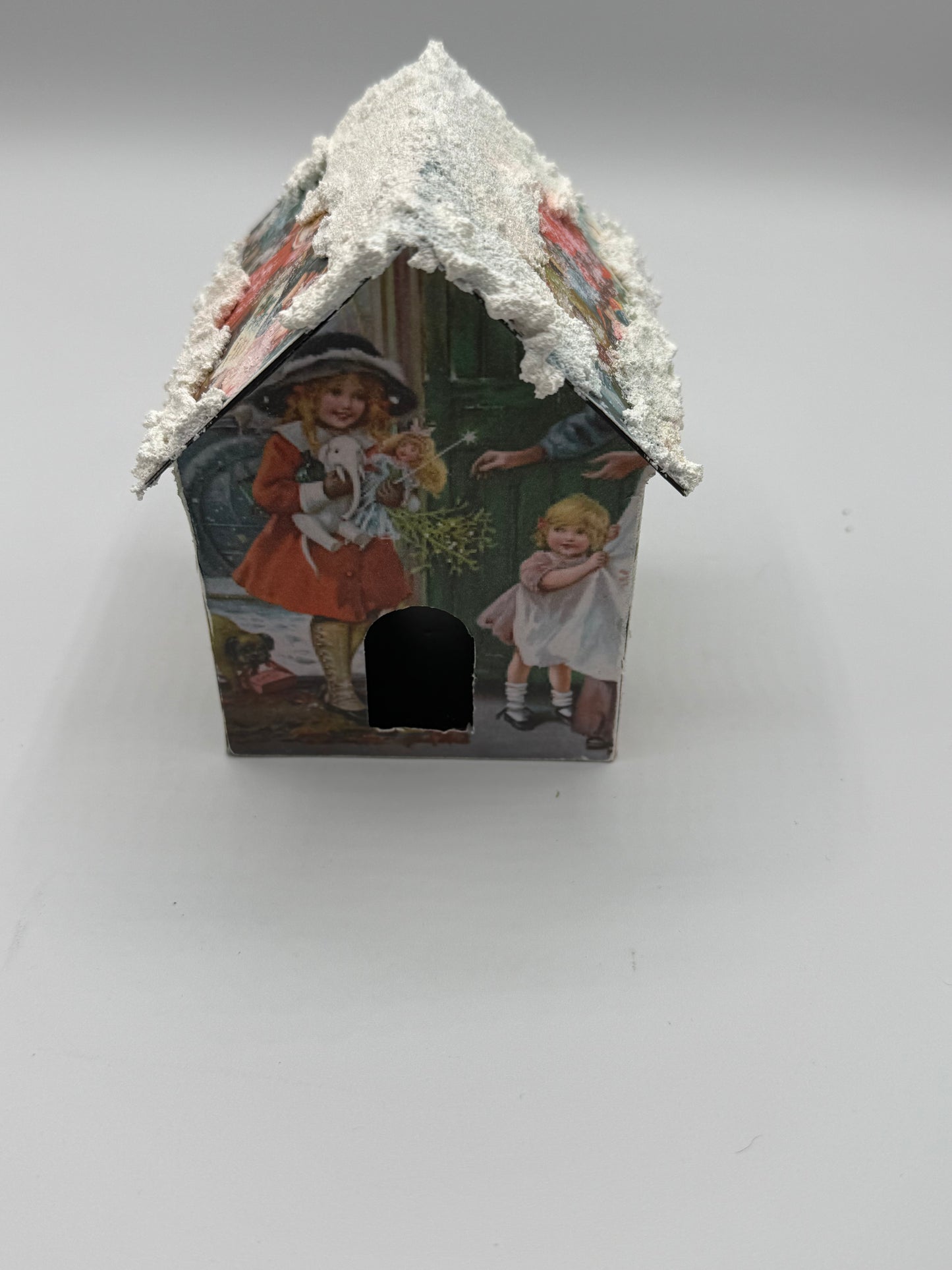 Vintage Christmas Book Illustrations House