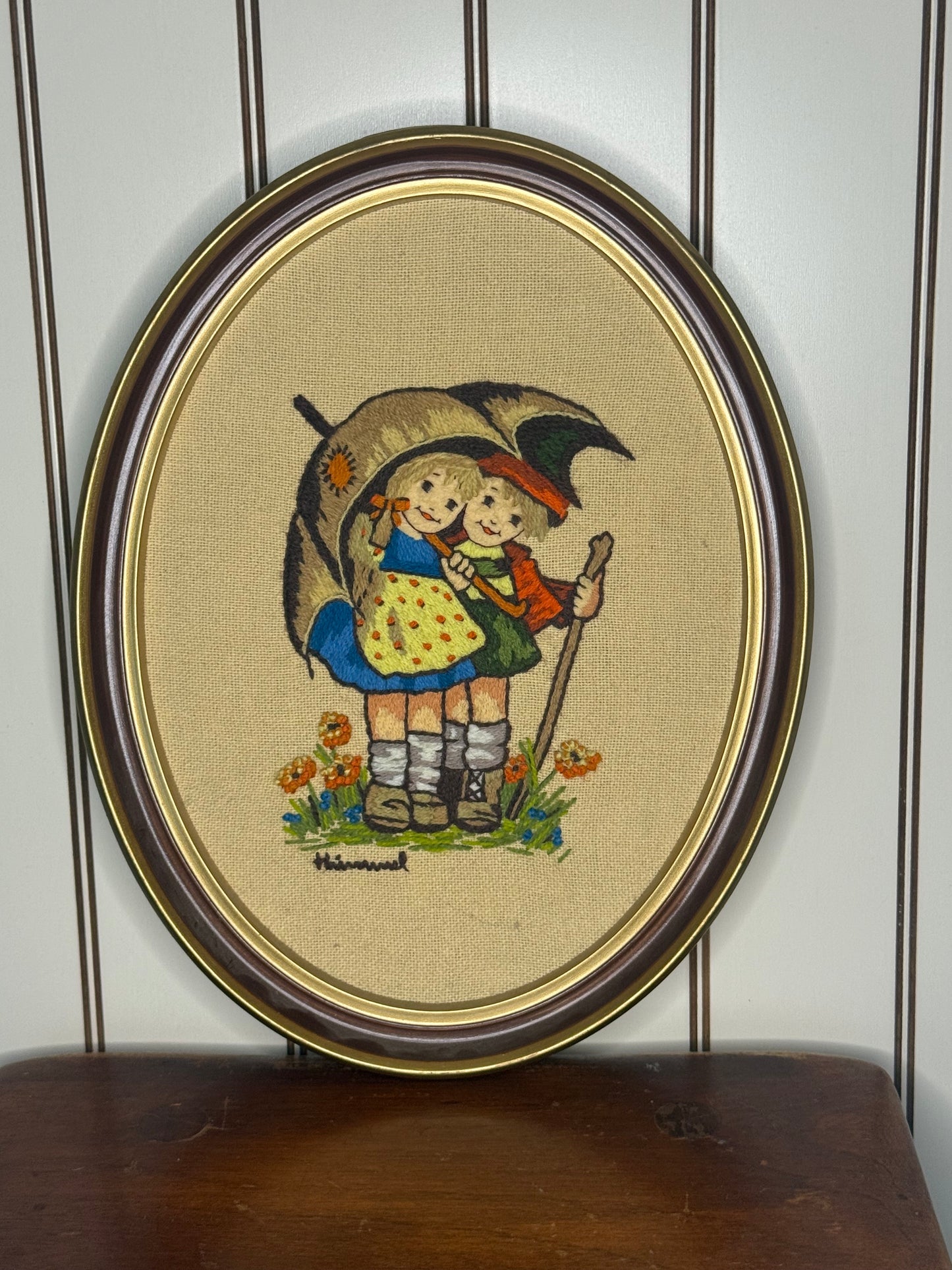 Hummel Crewel Wall Art (right facing)