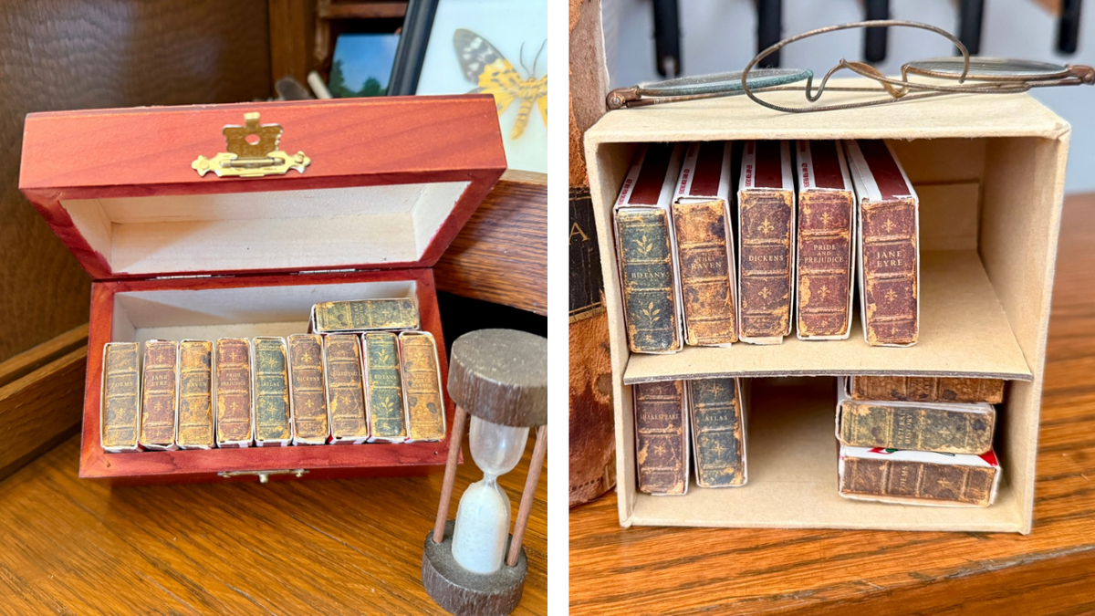 Book Matchboxes with Wood & Cardboard Displays