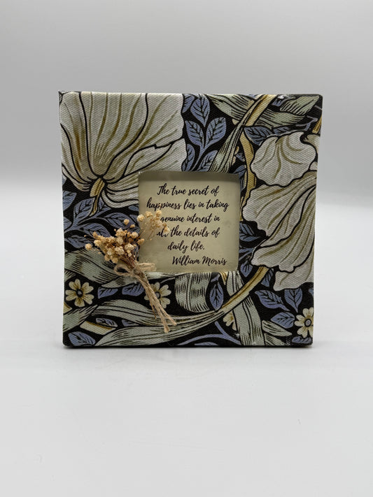 William Morris Fabric Frame & Quote