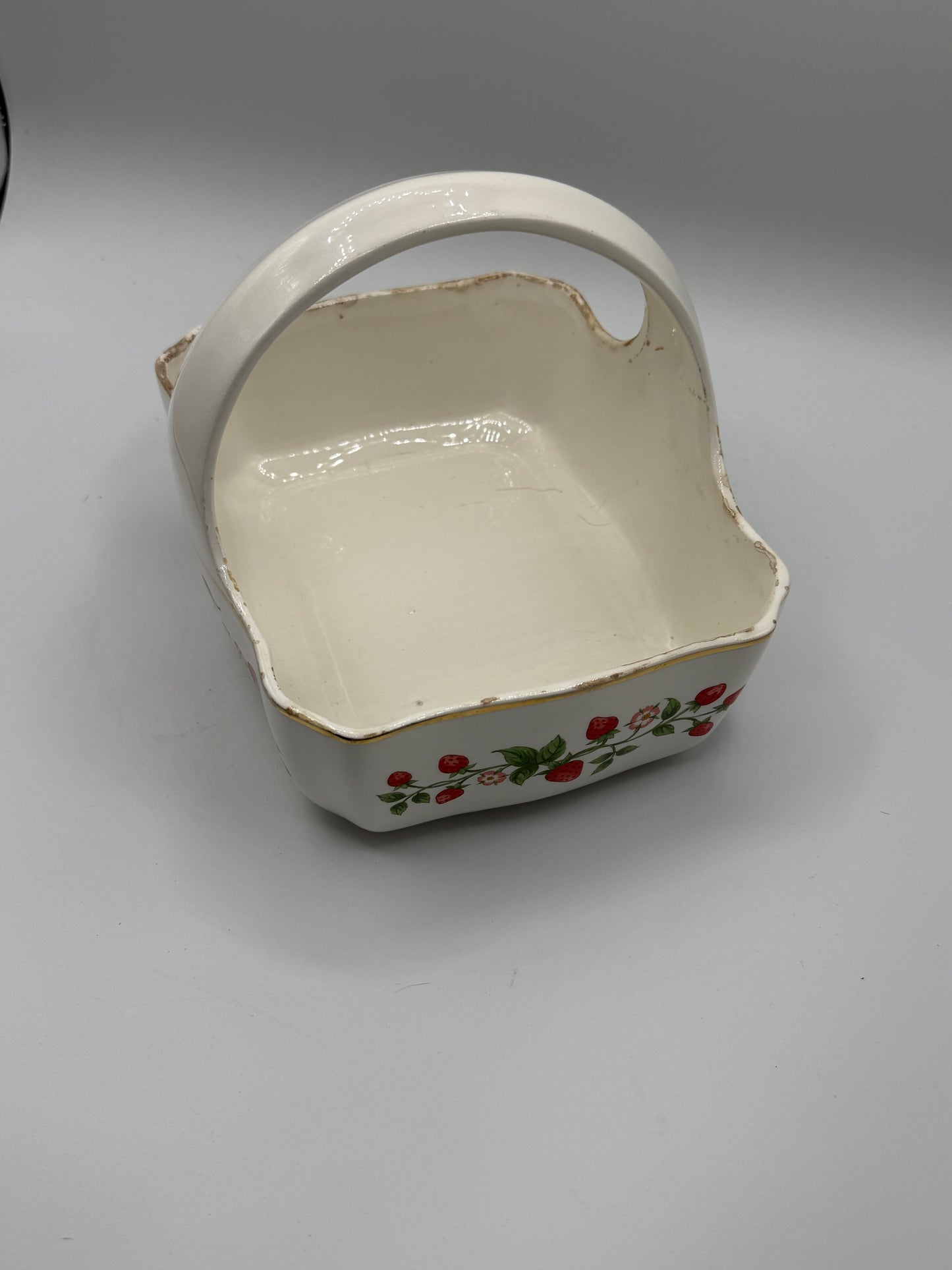 Vintage Teleflora Strawberry Basket